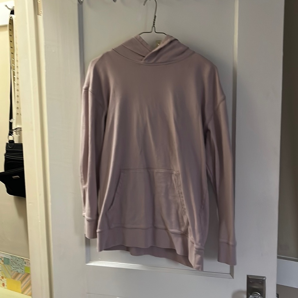 pink hoodie